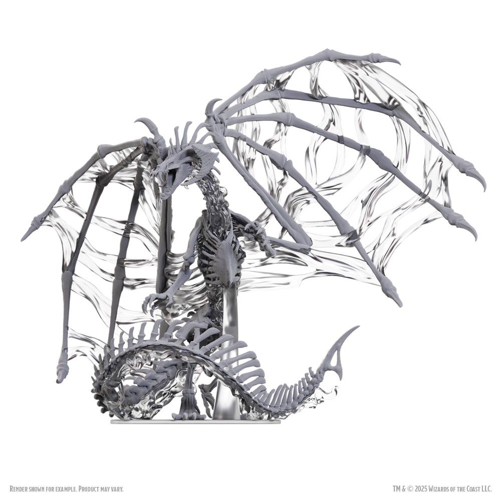 D&amp;D Nolzurs Marvelous Miniatures: Boxed Miniature – Black Dracolich (unpainted) (Preorder)