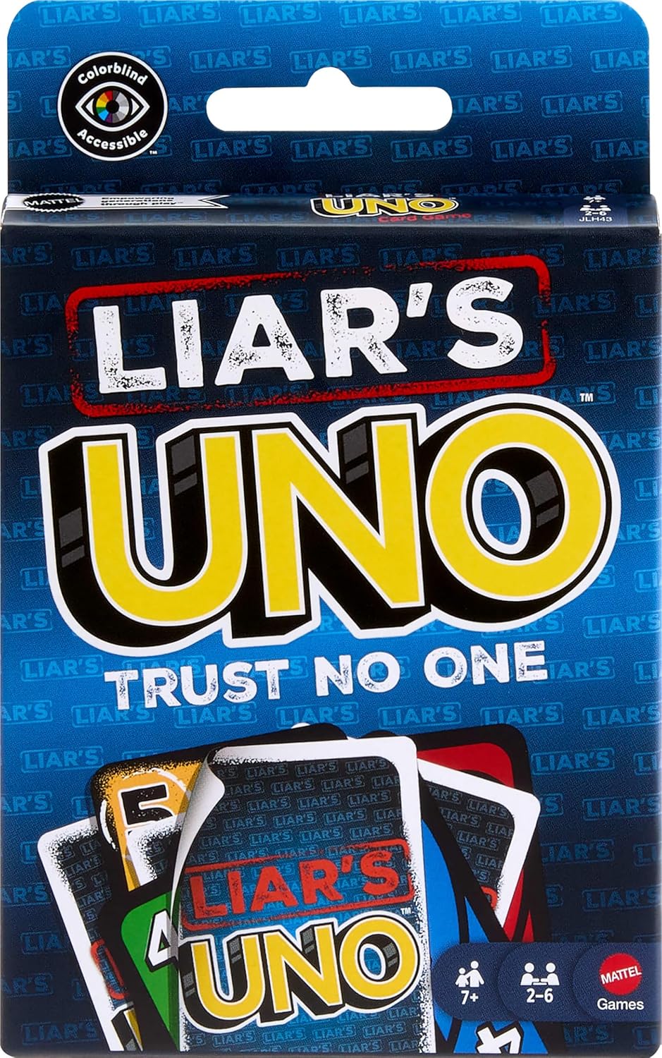 Uno - Liar's Uno card game packaging box front view