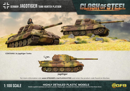 Clash of Steel: Jagdtiger Tank-Hunter Platoon Miniature - Good Games