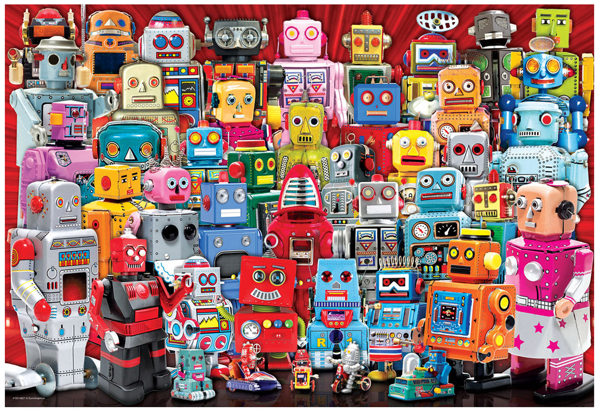 Eurographics - Robots 100 Piece Jigsaw and Lunch Bag - Good Games