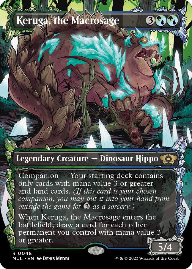 Keruga, the Macrosage 48/65 (March of the Machine: Multiverse Legends)  - Borderless Foil