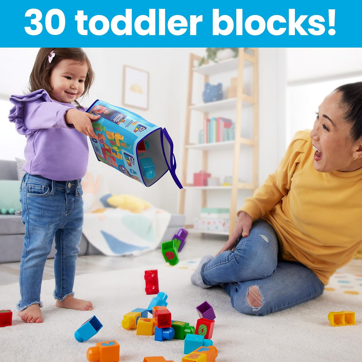 MEGA Bloks ABC Building Bag Block Toy - Good Games