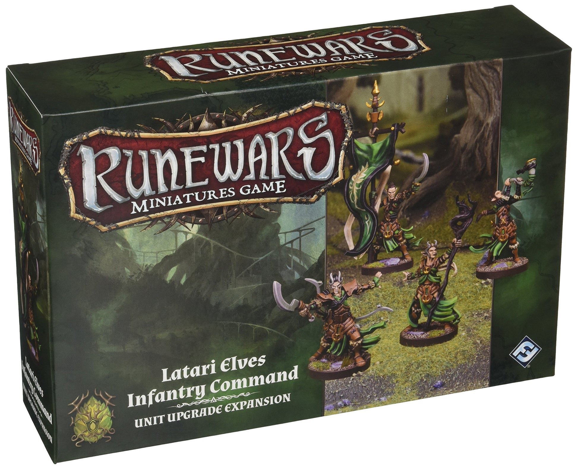 Runewars Miniatures Game: Latari Elves Infantry Command Unit Upgrade Expansion - Good Games