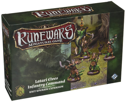 Runewars Miniatures Game: Latari Elves Infantry Command Unit Upgrade Expansion - Good Games