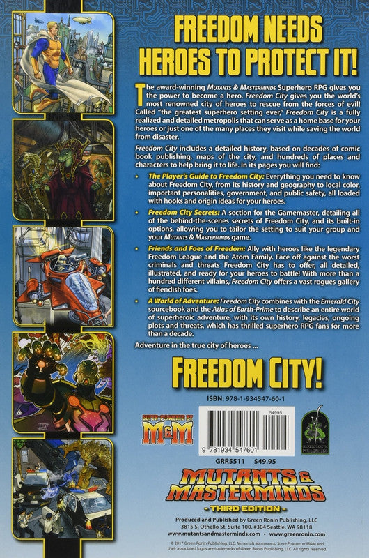 Green Ronin Publishing Mutants & Masterminds RPG: Freedom City Campaign Setting 3rd Edition - Good Games