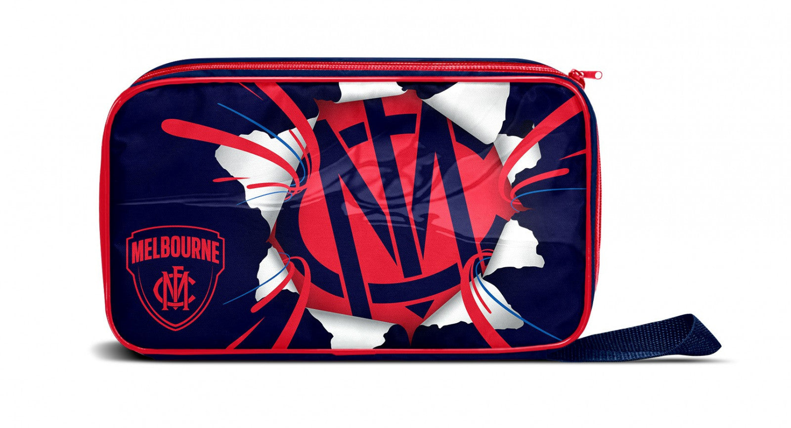 AFL Melbourne Demons lunch cooler bag featuring team logo and colors perfect for keeping food and drinks cool on game day