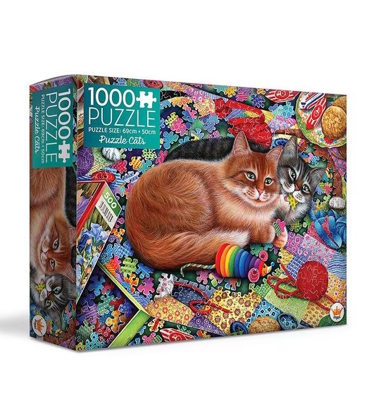 Regal Animals Series 1 - Puzzle Cats 1000 Piece Jigsaw - Good Games