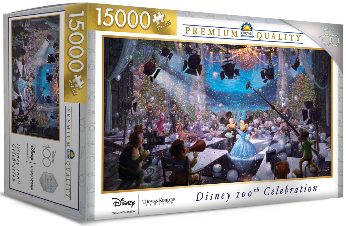 Thomas Kinkade Disney 100th Celebration puzzle box packaging