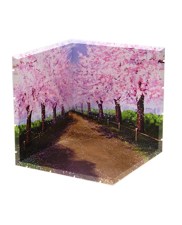 Dioramansion 200 Cherry Blossom Road setup example with figure to show scale