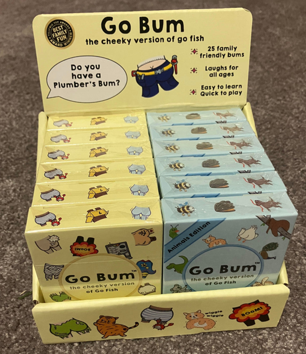Go Bum game display original and animals edition packs