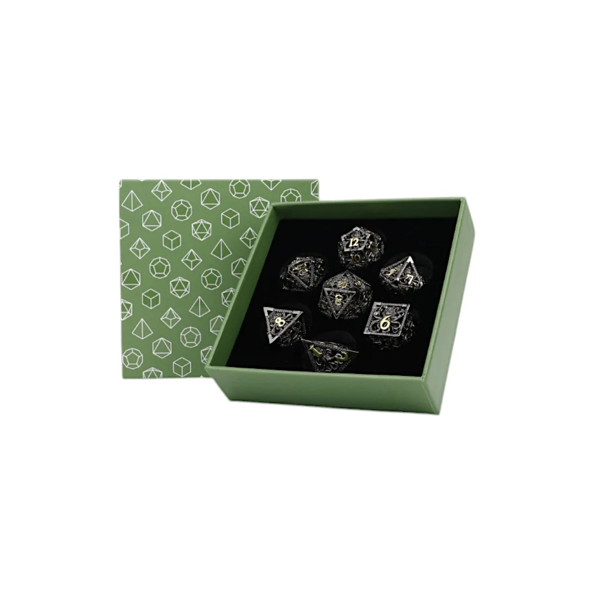 Strange Aeon Dice Set Black/Gold - Good Games