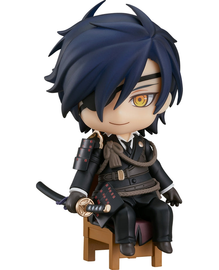 Nendoroid Swacchao! Shokudaikiri Mitsutada sitting on chair with sword sheathed