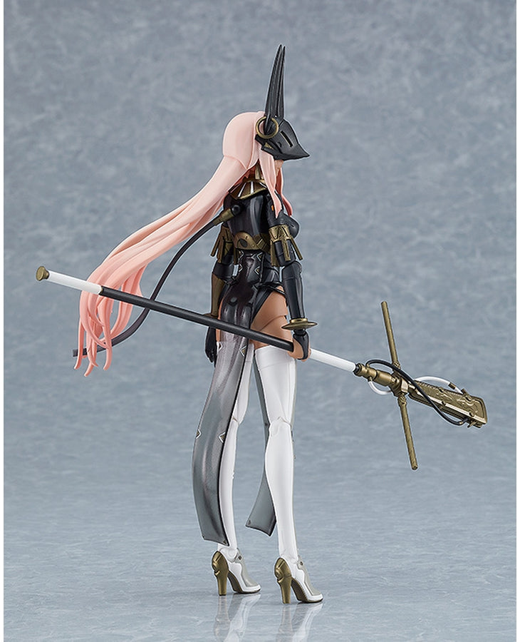 Hemet Nethel figma standing with dynamic hair and weapon