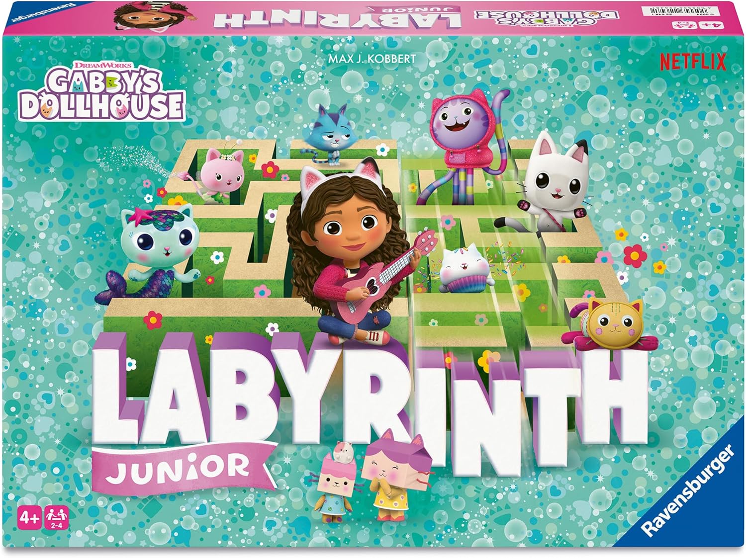 Gabby's Dollhouse Junior Labyrinth Game packaging box front view