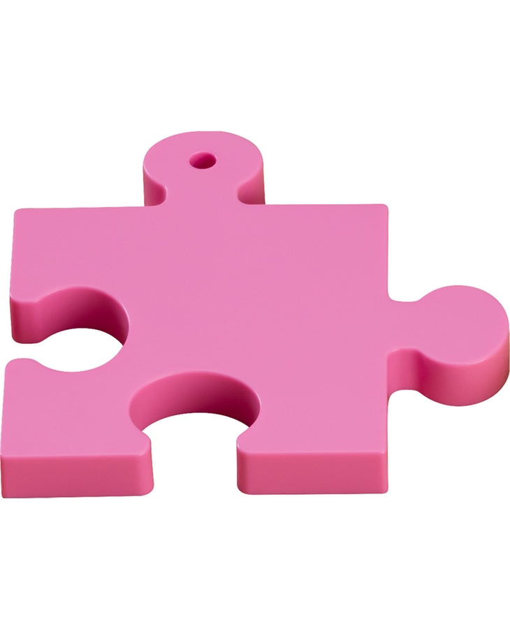 Nendoroid More Puzzle Base in pink with smooth finish and connector design