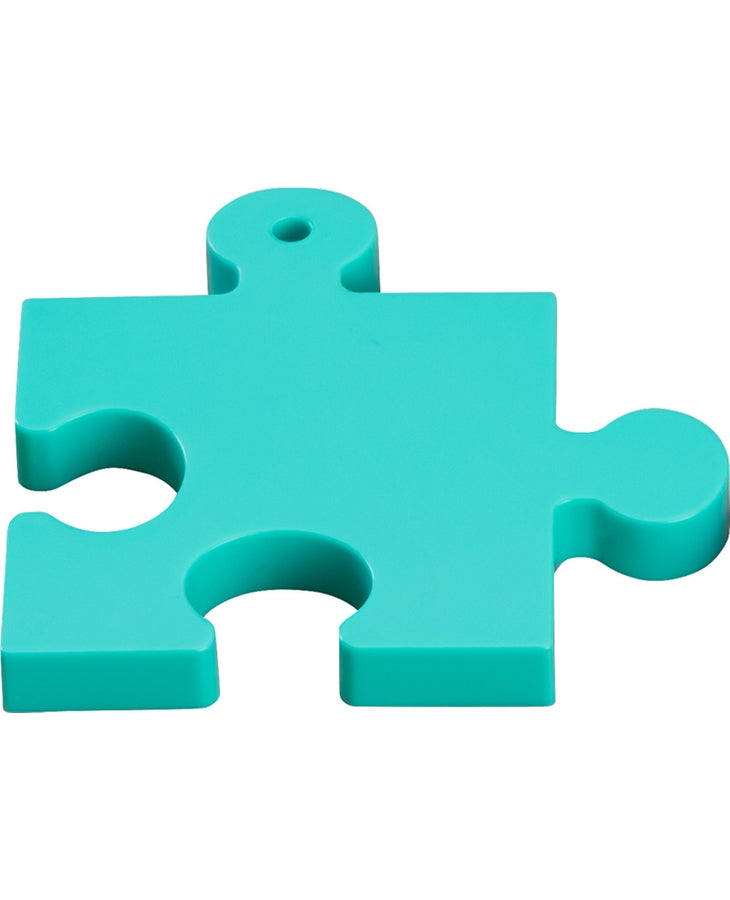 Nendoroid More Puzzle Base in blue with interlocking edges