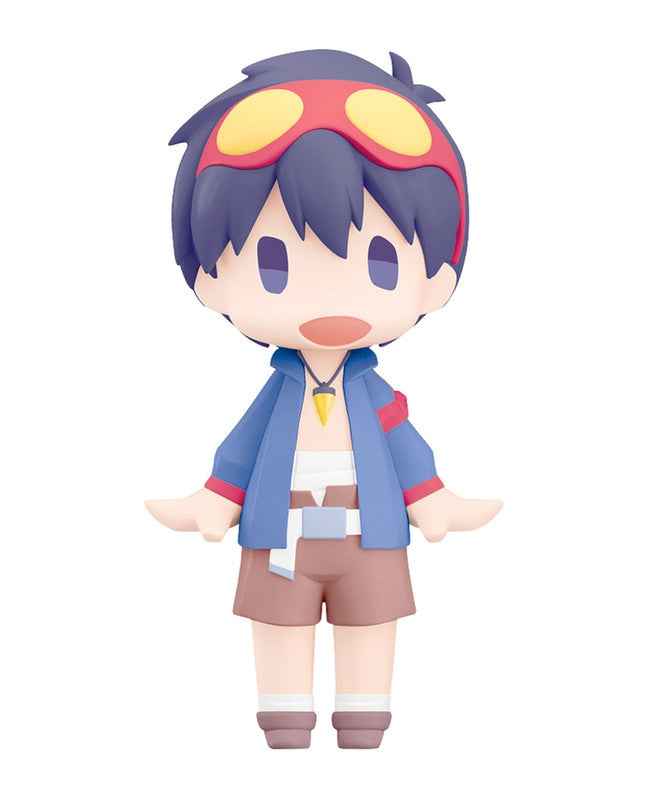Good Smile Company Hello Good Smile Tengen Toppa Gurren Lagann Simon figure in blue jacket and brown shorts