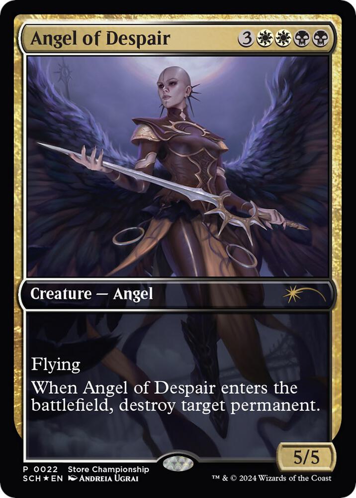 Angel of Despair 22/49 (Game Day & Store Championship Promos)  - Full Art Foil