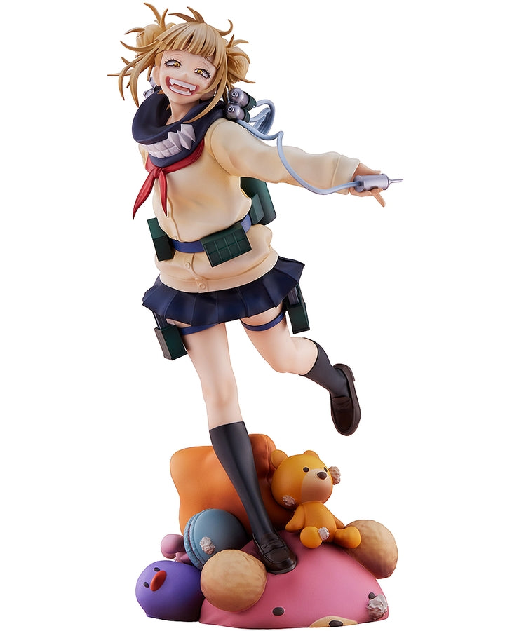 Himiko Toga 1:7 scale figure in a dynamic pose with syringe and detailed school uniform