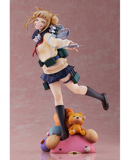 Rear view of Himiko Toga figure showing hairstyle, backpack, and sculpted outfit