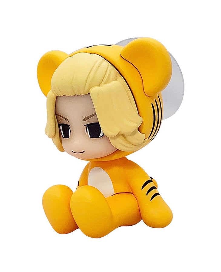 Rear view of Chocot Manjiro Sano with jacket details and chocolate base