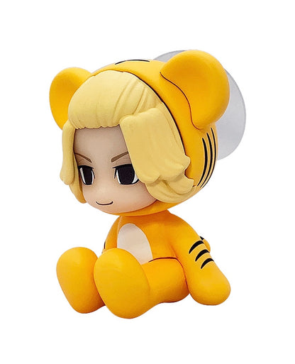 Rear view of Chocot Manjiro Sano with jacket details and chocolate base