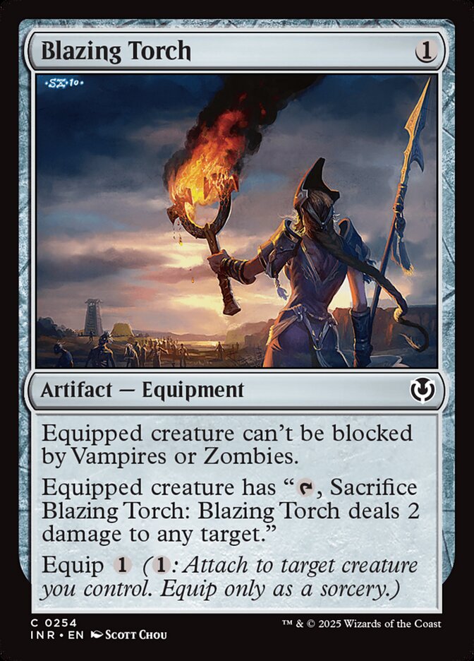 Blazing Torch 254/287 (Innistrad Remastered)  - Foil