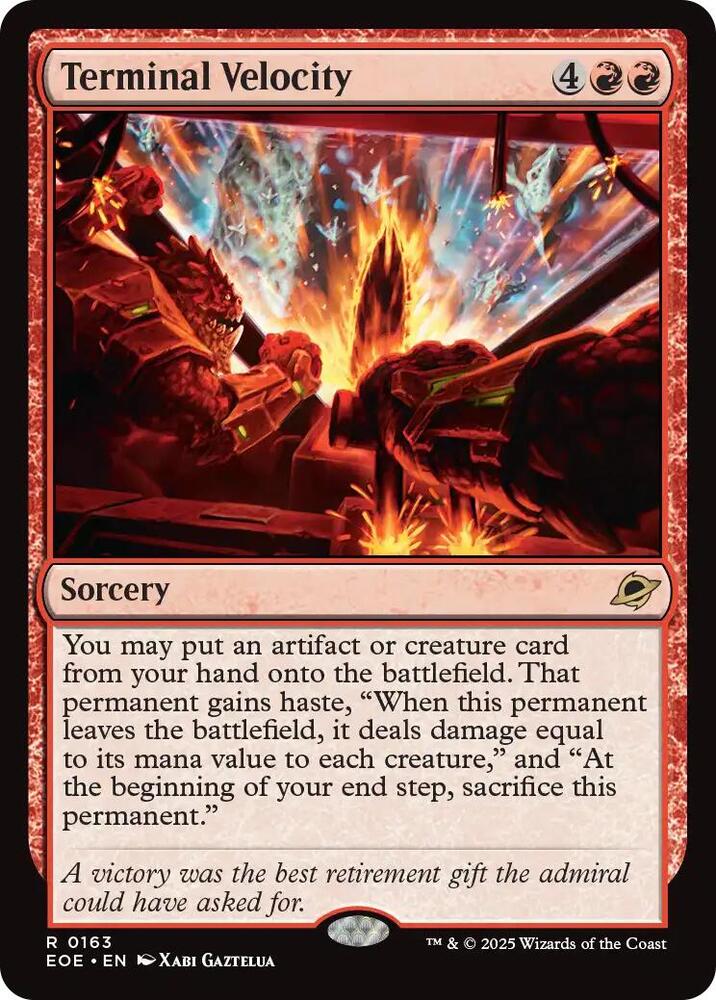 Terminal Velocity 163/276 (Edge of Eternities)  - Foil