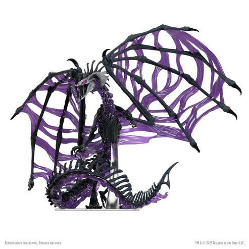 D&amp;D Icons of the Realms: Boxed Miniature – Black Dracolich (Preorder)