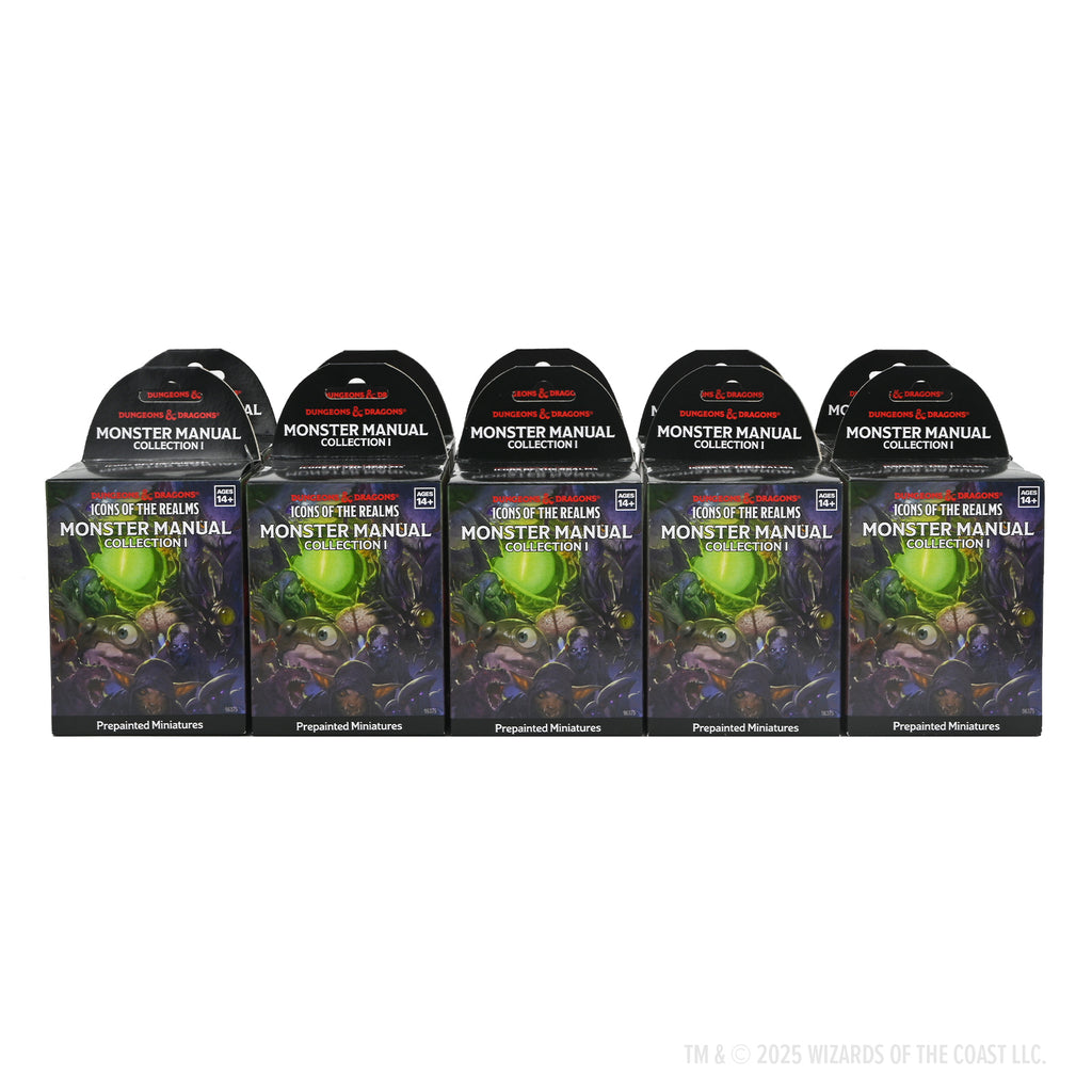 Five D&D Icons of the Realms Monster Manual Collection I pre-painted miniature boxes