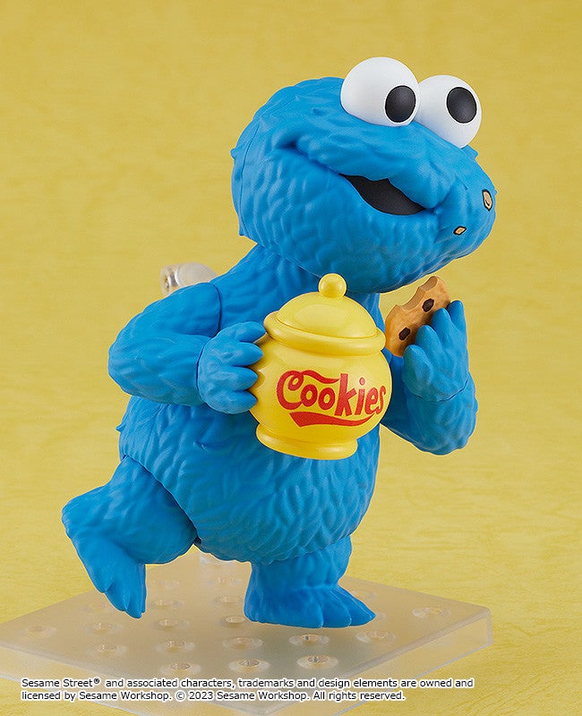 Nendoroid Cookie Monster with interchangeable parts and cookie accessories