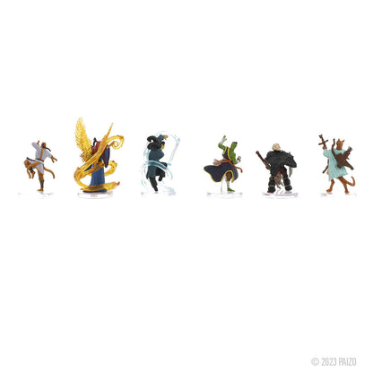 Six colorful miniatures from the Fists of the Ruby Phoenix Contenders and Champions Boxed Set are displayed on a white background