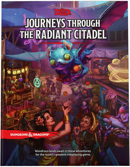Journeys Through the Radiant Citadel DD hardcover alternative cover featuring colorful crystalline creatures and landscape