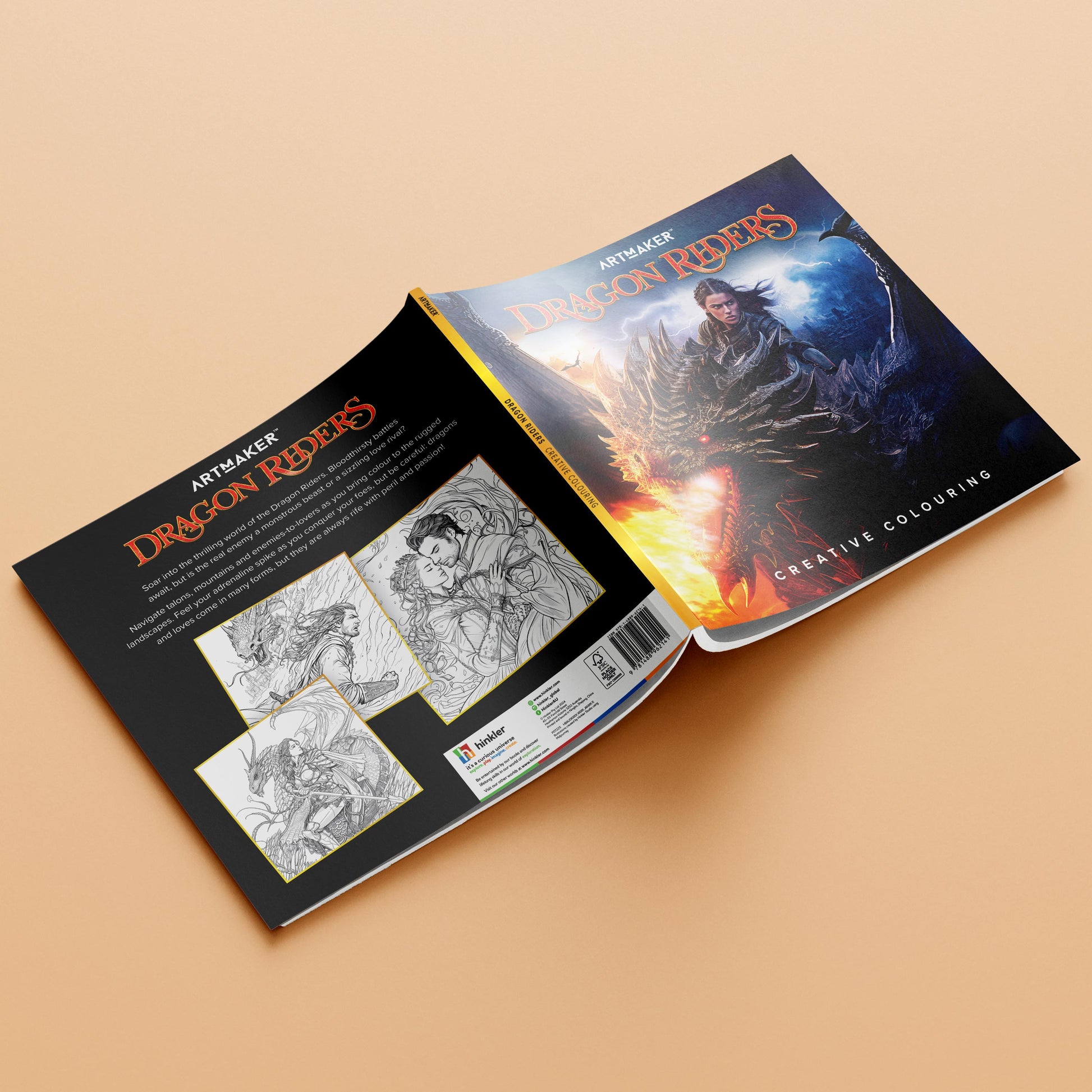 Dragon Riders Creative Colouring Book - Good Games