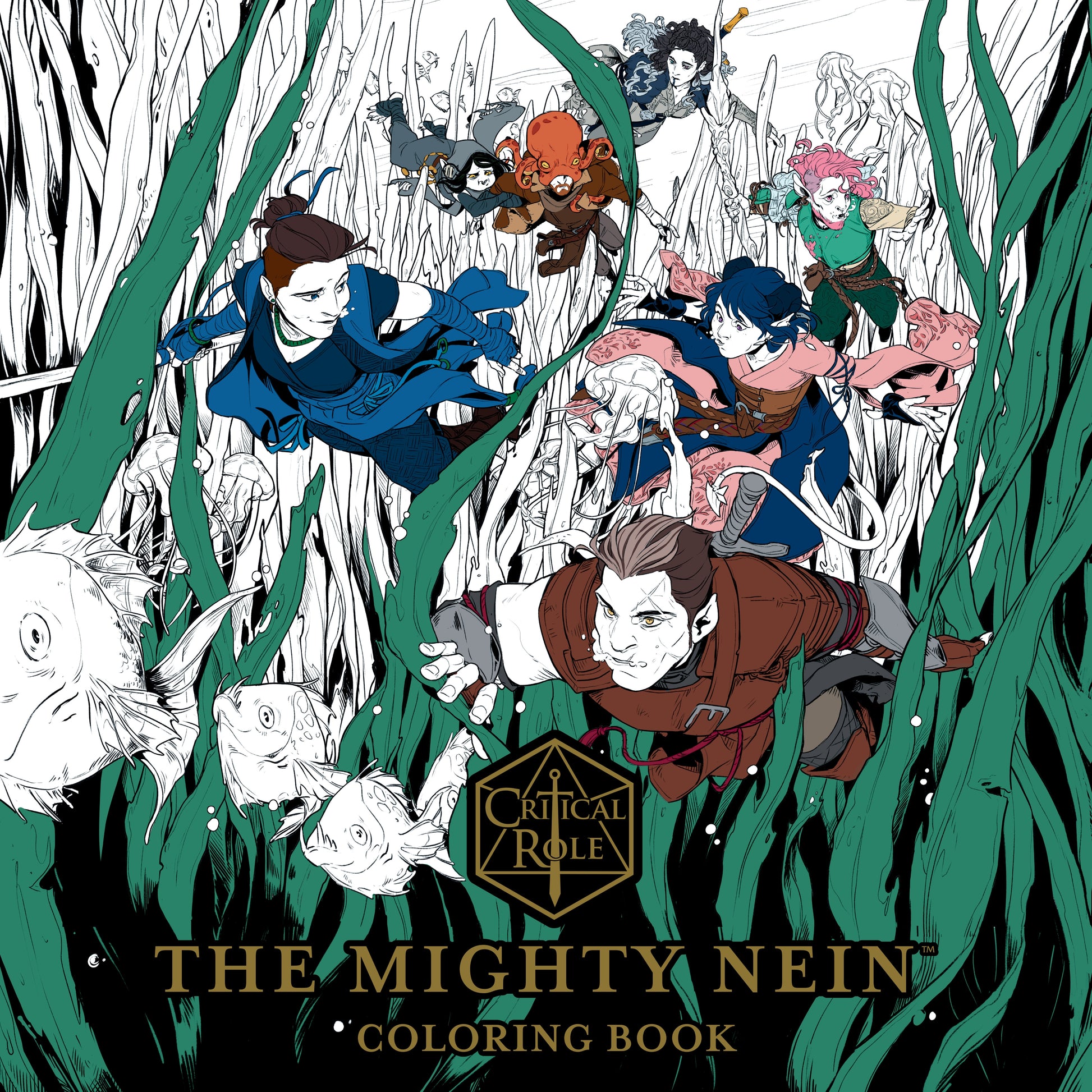 Critical Role - The Mighty Nein Colouring Book (PB) - Good Games