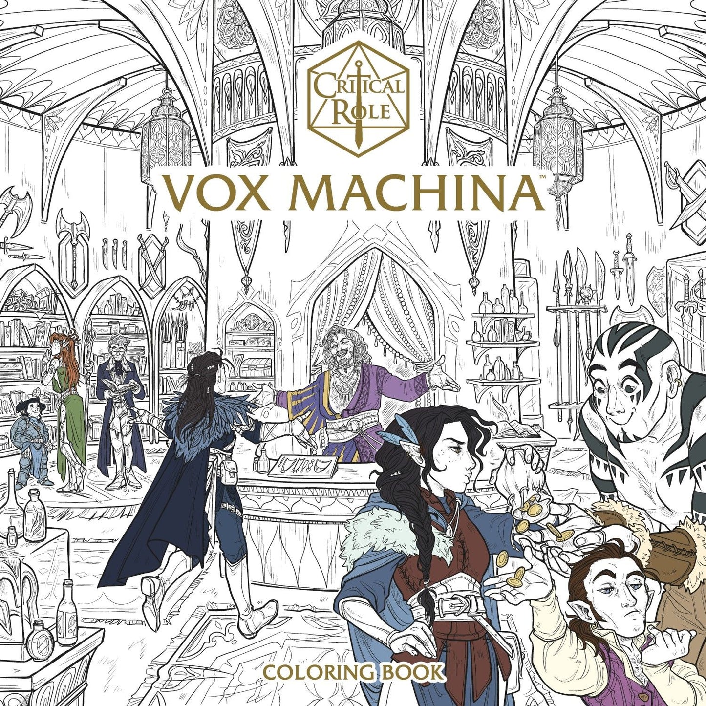 Critical Role Vox Machina Coloring Book (Paperback) - Good Games