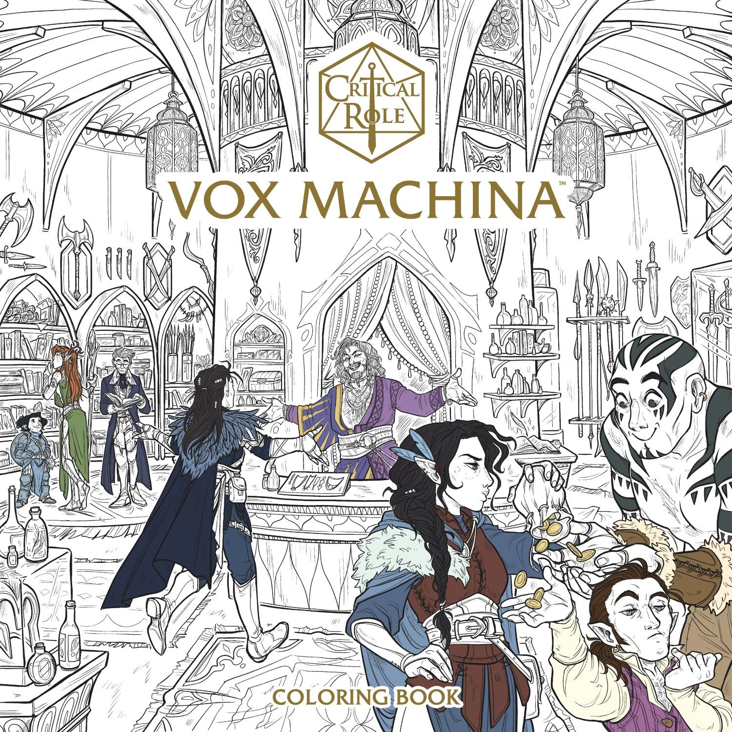 Critical Role Vox Machina Coloring Book (Paperback) - Good Games