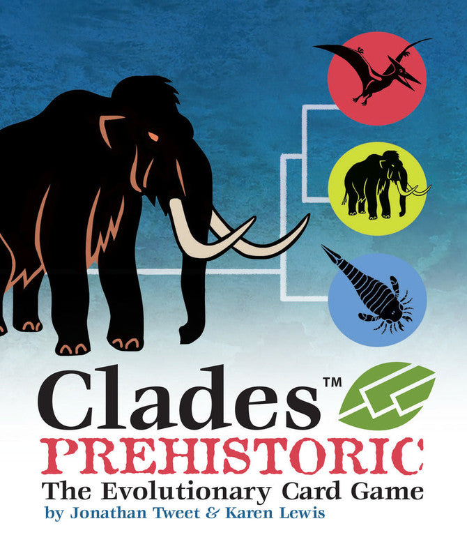 Atlas Games Clades Prehistoric Card Game packaging front view