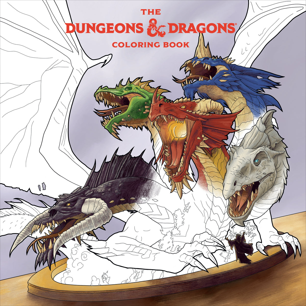 The Dungeons &amp; Dragons Coloring Book 80 Adventurous Line Drawings - Good Games