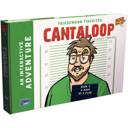 Box cover of Cantaloop Book 2 – A Hack of a Plan with comic-style artwork