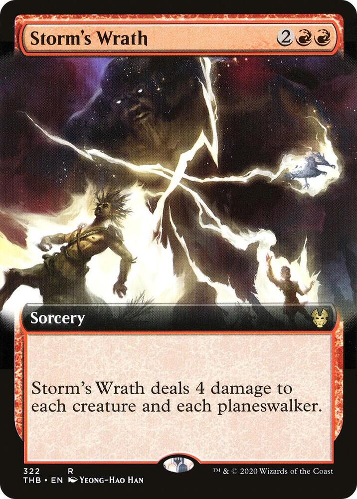 Storm's Wrath 322/254 (Theros Beyond Death)  - Extended Art