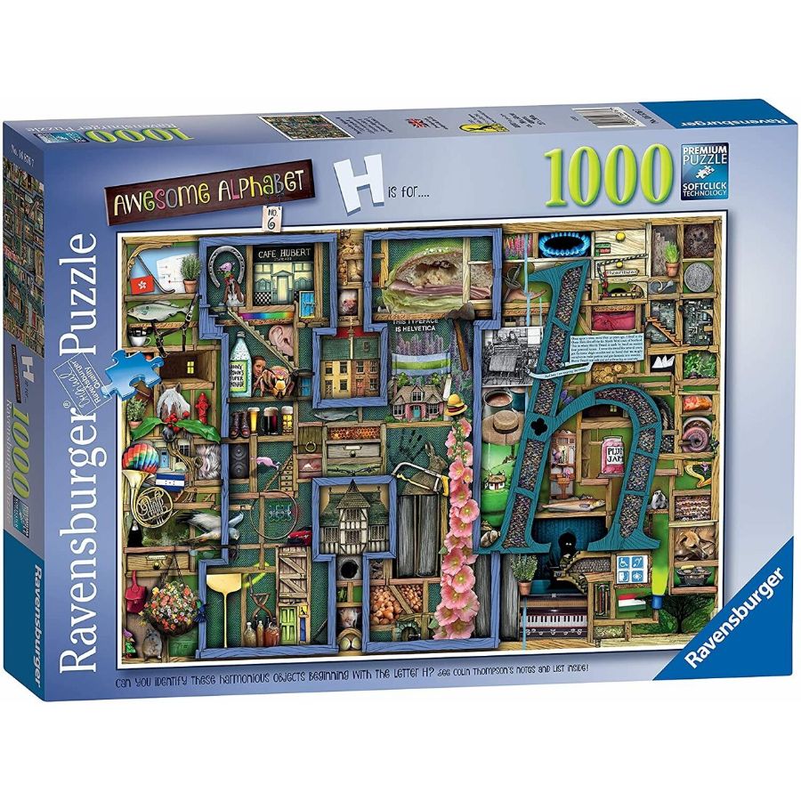 Ravensburger - Awesome Alphabet H - 1000 Piece Jigsaw - Good Games