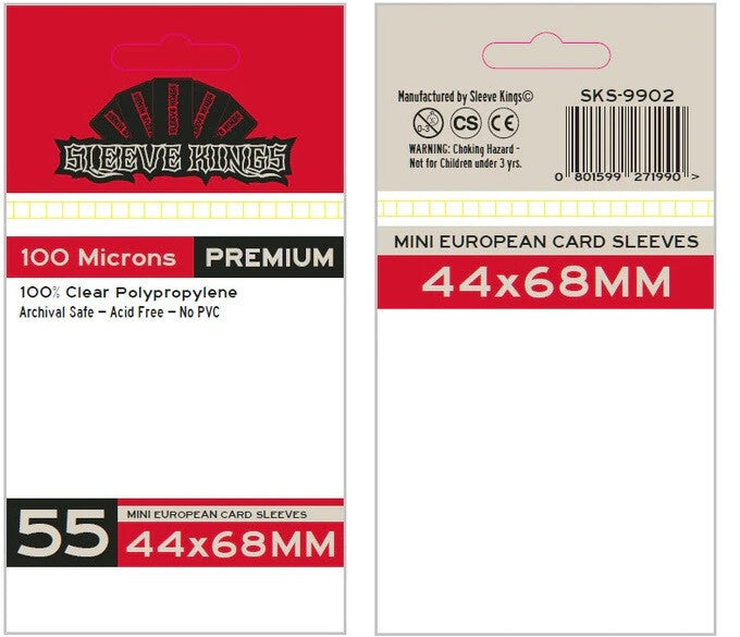 Sleeve Kings Board Game Sleeves / Mini European 44x68mm - Good Games