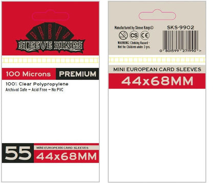 Sleeve Kings Board Game Sleeves / Mini European 44x68mm - Good Games