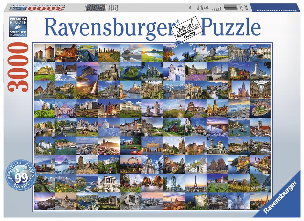 Ravensburger - 99 Beautiful Places of Europe - 3000 Piece Jigsaw - Good Games