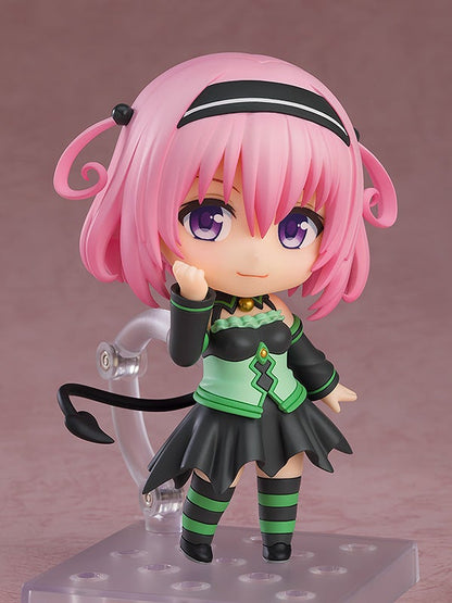 To Love Ru Darkness Nendoroid Momo Belia Deviluke figure with pink hair and green and black outfit