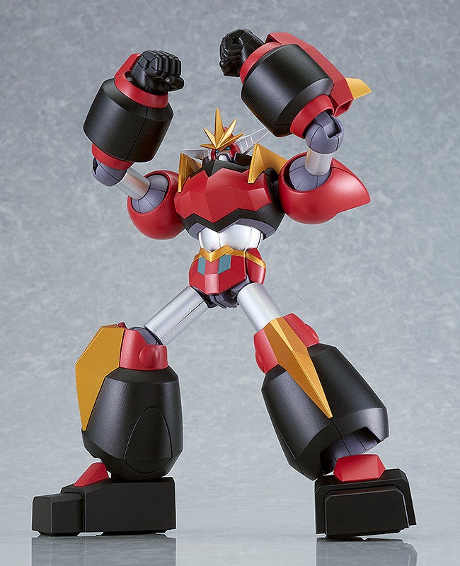 Moderoid Dai-Guard action figure in red black and gold striking a powerful pose