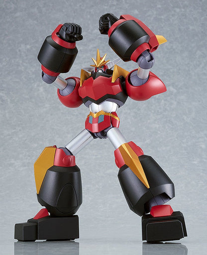 Moderoid Dai-Guard action figure in red black and gold striking a powerful pose