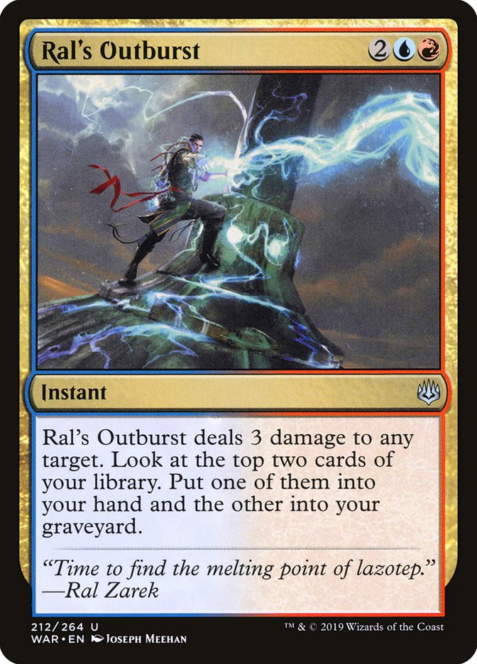 Ral's Outburst 212/264 (War of the Spark) 