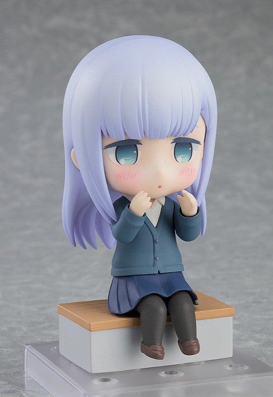 Reina Aharen figure in seated pose with bent knees and alternate faceplate